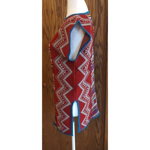 Vtg Catalina Jacquard Southwest Aztec Pullover Tunic Sleeveless Small Wool *Read - Picture 2 of 8